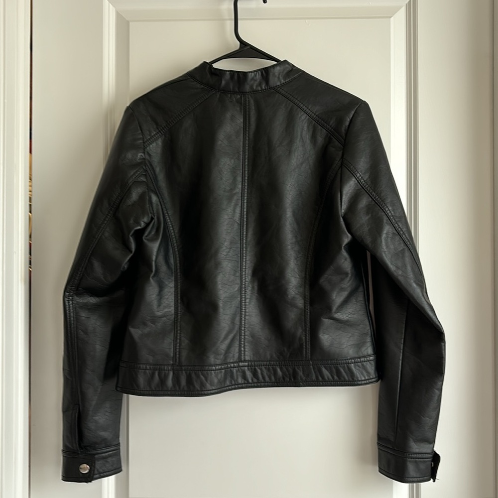 Black Biker Jacket - Picture 2 of 8